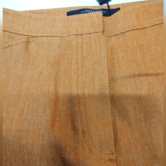 MAXMARA WEEKEND SLACKS/TROUSERS BURNT ORANGE SIZE 10, - Picture 2 of 9
